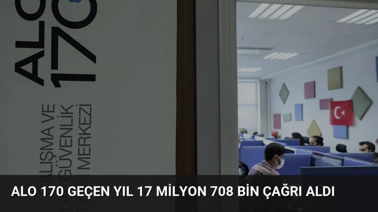 Alo 170 Geçen Yıl 17 Milyon 708 Bin Çağrı Aldı