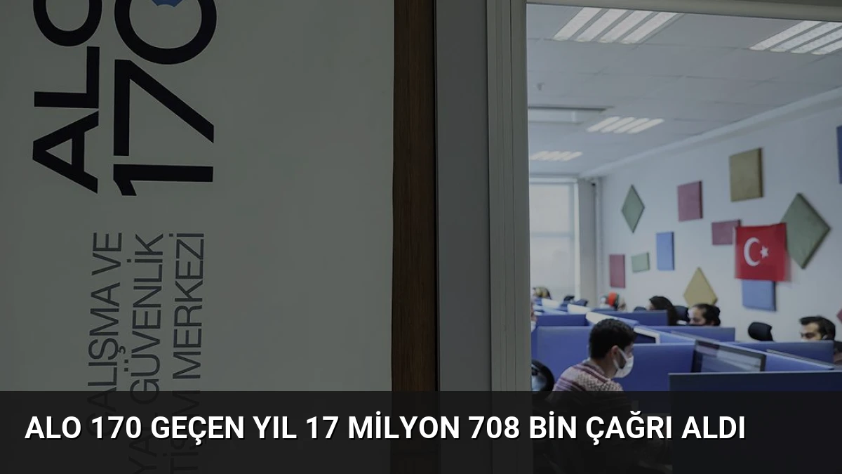 Alo 170 Geçen Yıl 17 Milyon 708 Bin Çağrı Aldı