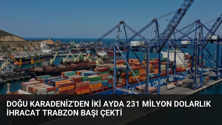 Doğu Karadeniz’den İki Ayda 231 Milyon Dolarlık İhracat Trabzon Başı Çekti