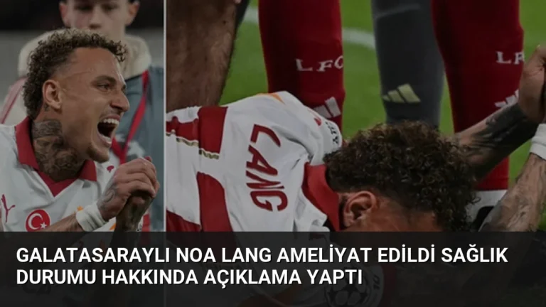 Galatasaraylı Noa Lang Ameliyat Edildi Sağlık Durumu Hakkında Açıklama Yaptı