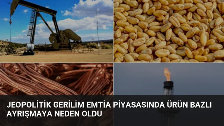 Jeopolitik Gerilim Emtia Piyasasında Ürün Bazlı Ayrışmaya Neden Oldu