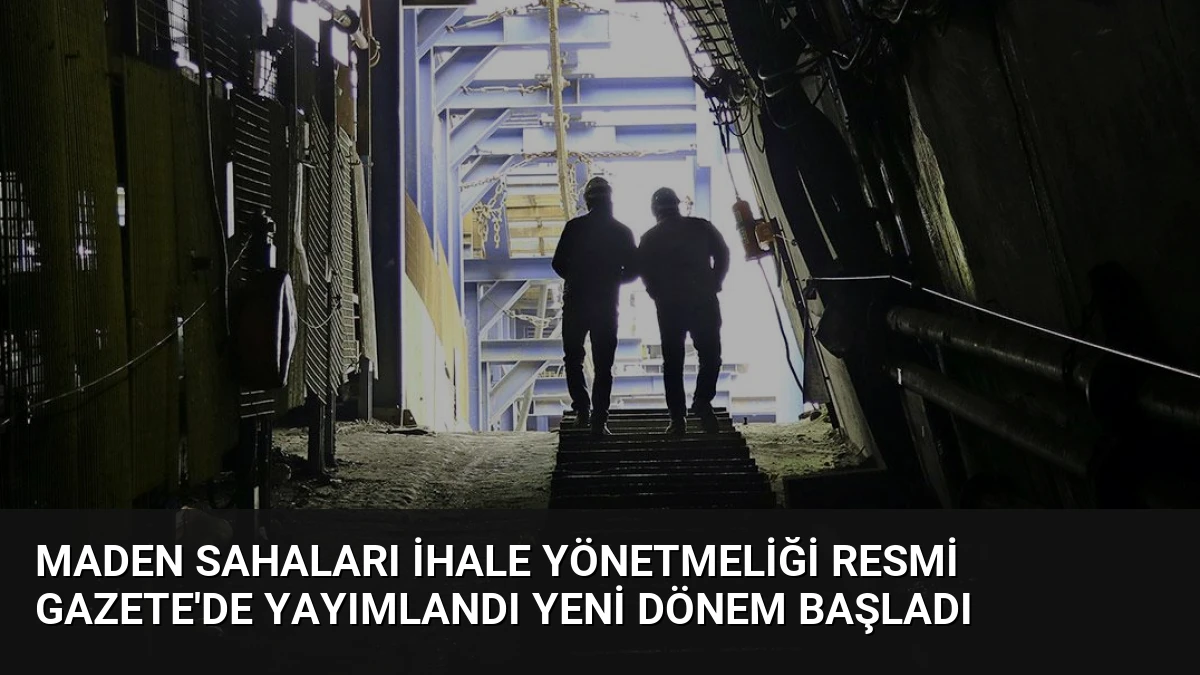 Maden Sahaları İhale Yönetmeliği Resmi Gazete’de Yayımlandı Yeni Dönem Başladı