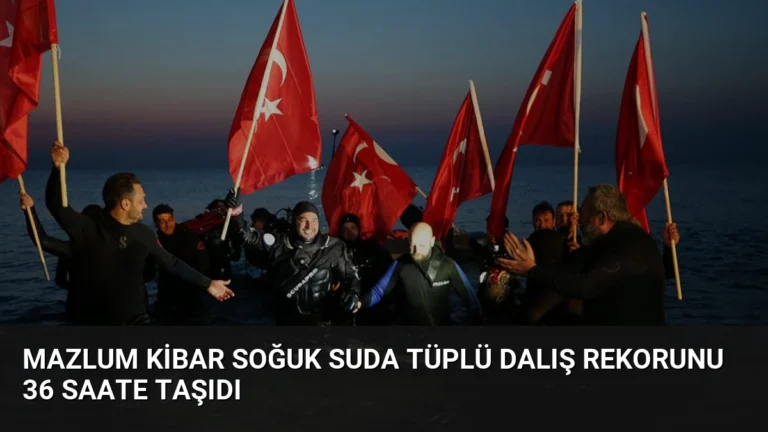 Mazlum Kibar Soğuk Suda Tüplü Dalış Rekorunu 36 Saate Taşıdı