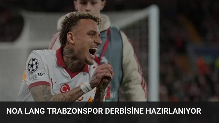 Noa Lang Trabzonspor Derbisine Hazırlanıyor