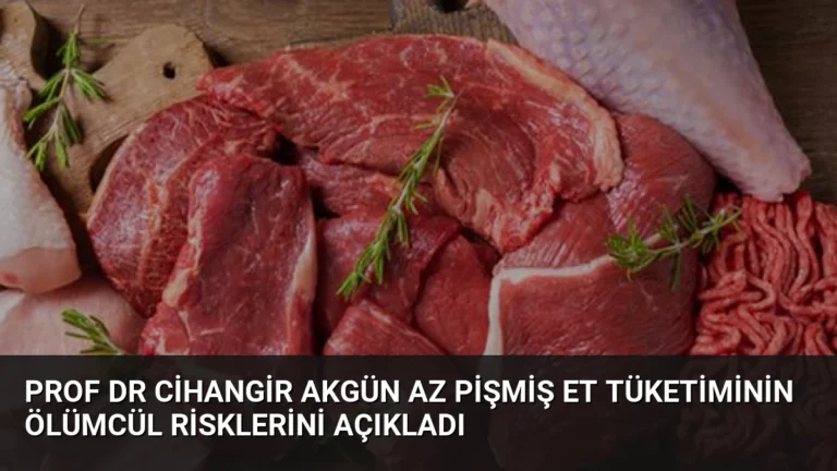 Prof Dr Cihangir Akgün Az Pişmiş Et Tüketiminin Ölümcül Risklerini Açıkladı