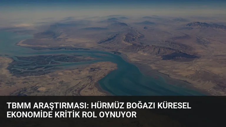 TBMM Araştırması: Hürmüz Boğazı Küresel Ekonomide Kritik Rol Oynuyor
