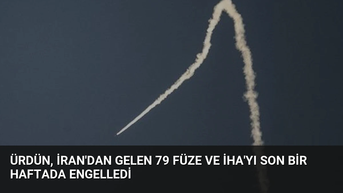 Ürdün, İran’dan Gelen 79 Füze ve İHA’yı Son Bir Haftada Engelledi
