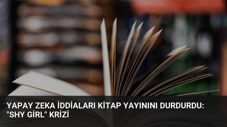Yapay Zeka İddiaları Kitap Yayınını Durdurdu: “Shy Girl” Krizi