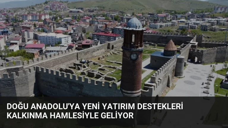 Doğu Anadolu’ya Yeni Yatırım Destekleri Kalkınma Hamlesiyle Geliyor