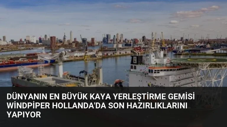Dünyanın En Büyük Kaya Yerleştirme Gemisi Windpiper Hollanda’da Son Hazırlıklarını Yapıyor