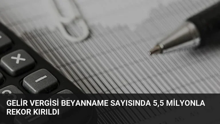 Gelir Vergisi Beyanname Sayısında 5,5 Milyonla Rekor Kırıldı