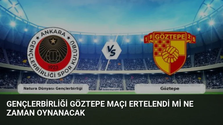 Gençlerbirliği Göztepe Maçı Ertelendi mi Ne Zaman Oynanacak