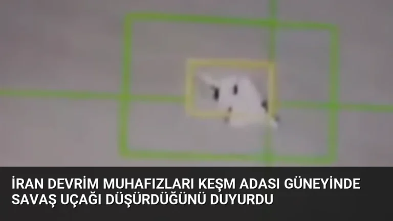 İran Devrim Muhafızları Keşm Adası Güneyinde Savaş Uçağı Düşürdüğünü Duyurdu