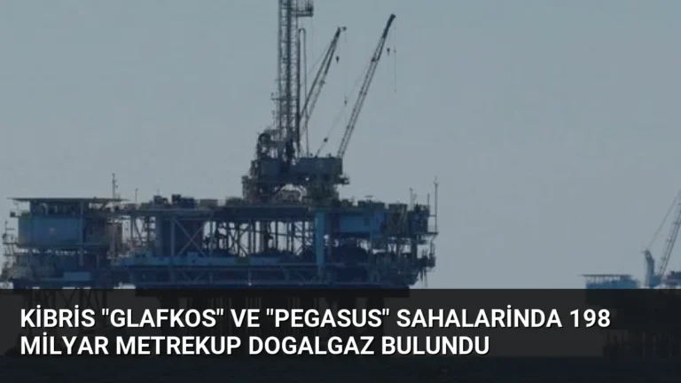 Kibris “Glafkos” ve “Pegasus” sahalarinda 198 milyar metrekup dogalgaz bulundu