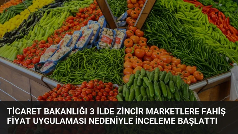 Ticaret Bakanlığı 3 İlde Zincir Marketlere Fahiş Fiyat Uygulaması Nedeniyle İnceleme Başlattı