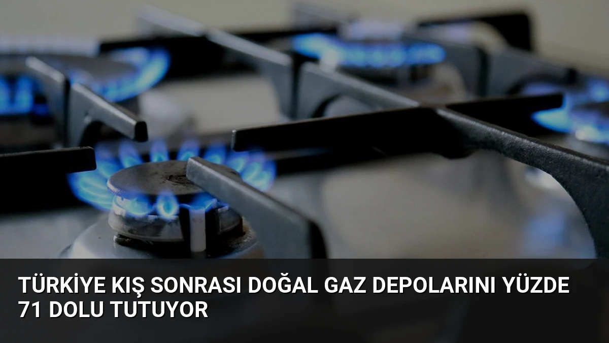 Türkiye Kış Sonrası Doğal Gaz Depolarını Yüzde 71 Dolu Tutuyor