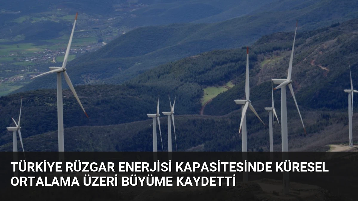 Türkiye Rüzgar Enerjisi Kapasitesinde Küresel Ortalama Üzeri Büyüme Kaydetti