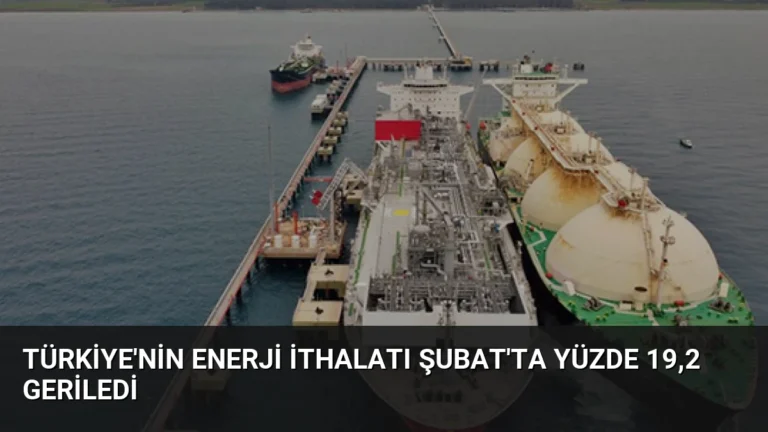 Türkiye’nin Enerji İthalatı Şubat’ta Yüzde 19,2 Geriledi