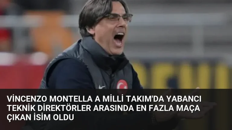 Vincenzo Montella A Milli Takım’da Yabancı Teknik Direktörler Arasında En Fazla Maça Çıkan İsim Oldu