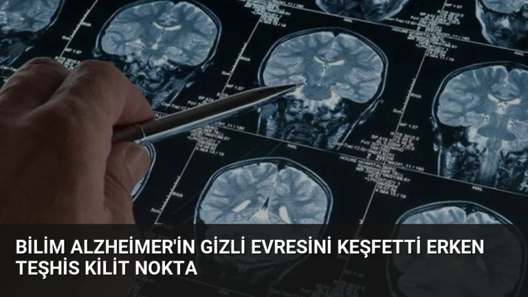 Bilim Alzheimer’in Gizli Evresini Keşfetti Erken Teşhis Kilit Nokta