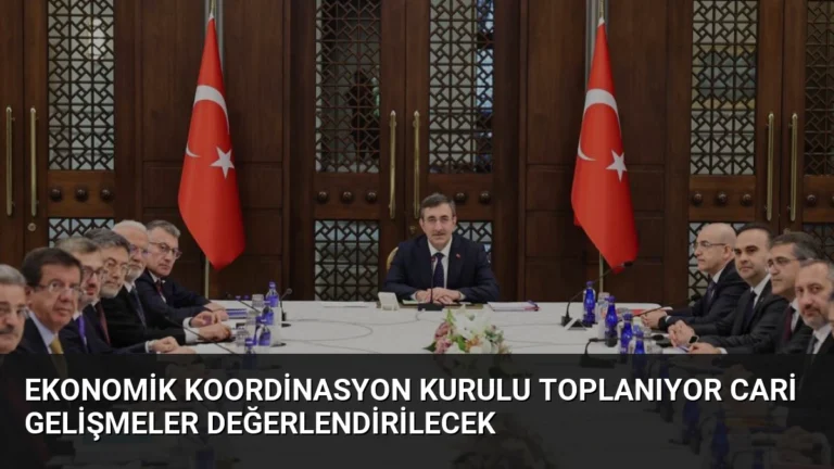 Ekonomik Koordinasyon Kurulu Toplanıyor Cari Gelişmeler Değerlendirilecek