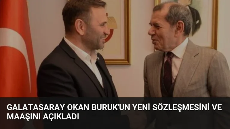 Galatasaray Okan Buruk’un Yeni Sözleşmesini ve Maaşını Açıkladı