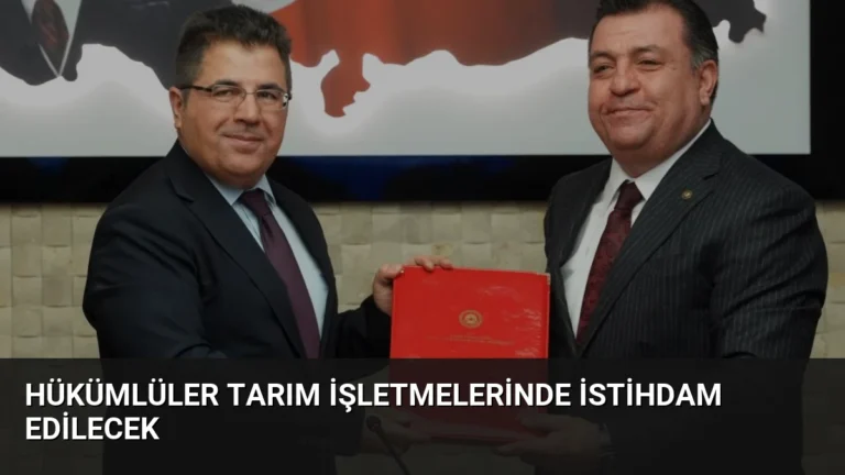 Hükümlüler Tarım İşletmelerinde İstihdam Edilecek