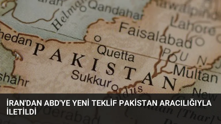 İran’dan ABD’ye Yeni Teklif Pakistan Aracılığıyla İletildi