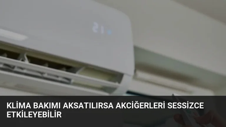 Klima Bakımı Aksatılırsa Akciğerleri Sessizce Etkileyebilir