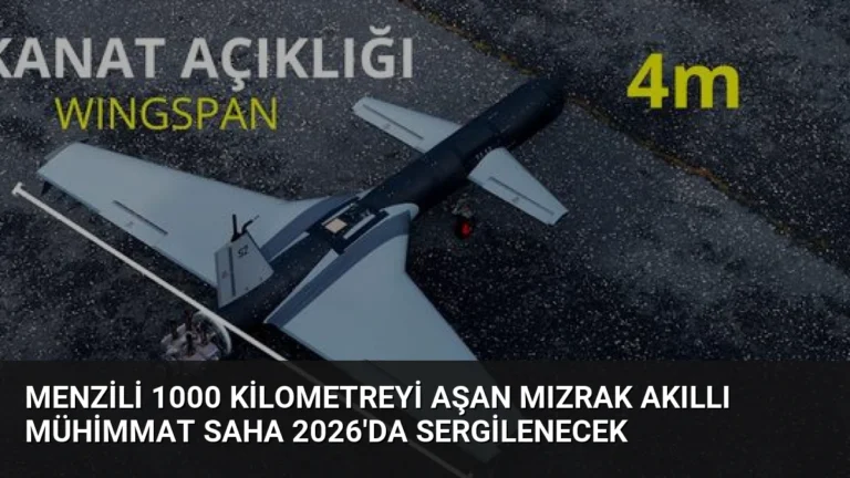 Menzili 1000 Kilometreyi Aşan Mızrak Akıllı Mühimmat SAHA 2026’da Sergilenecek