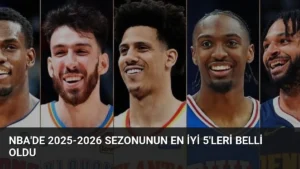NBA’de 2025-2026 Sezonunun En İyi 5’leri Belli Oldu