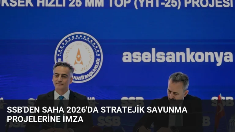 SSB’den SAHA 2026’da Stratejik Savunma Projelerine İmza