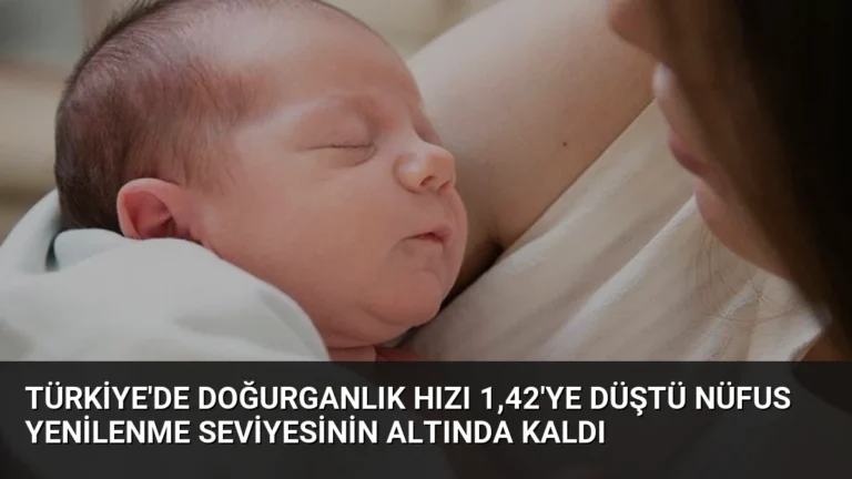 Türkiye’de Doğurganlık Hızı 1,42’ye Düştü Nüfus Yenilenme Seviyesinin Altında Kaldı