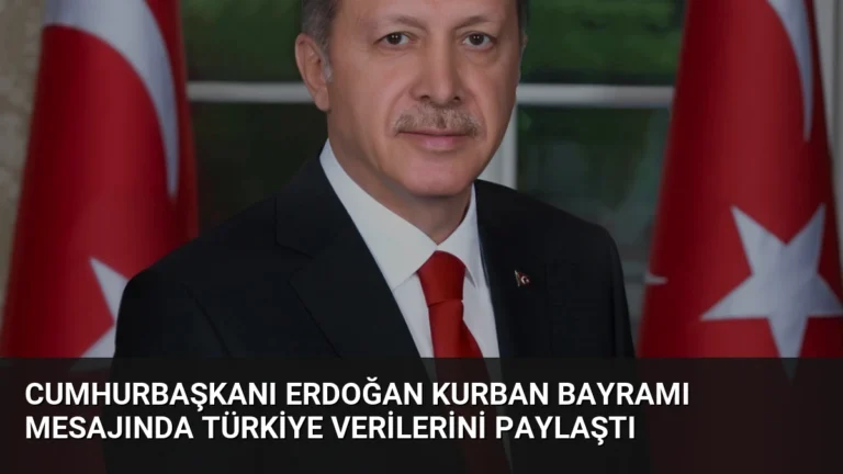 Cumhurbaşkanı Erdoğan Kurban Bayramı Mesajında Türkiye Verilerini Paylaştı
