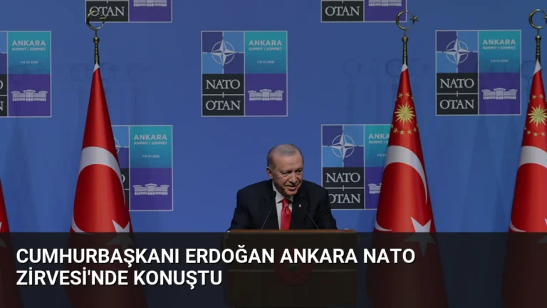 Cumhurbaşkanı Erdoğan Ankara NATO Zirvesi’nde konuştu