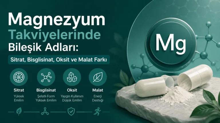 Magnezyum Takviyelerinde Bileşik Adları: Sitrat, Bisglisinat, Oksit ve Malat Farkı