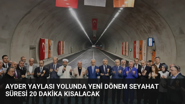 Ayder Yaylası Yolunda Yeni Dönem Seyahat Süresi 20 Dakika Kısalacak