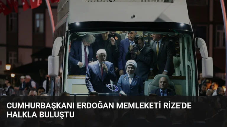 Cumhurbaşkanı Erdoğan Memleketi Rize’de Halkla Buluştu