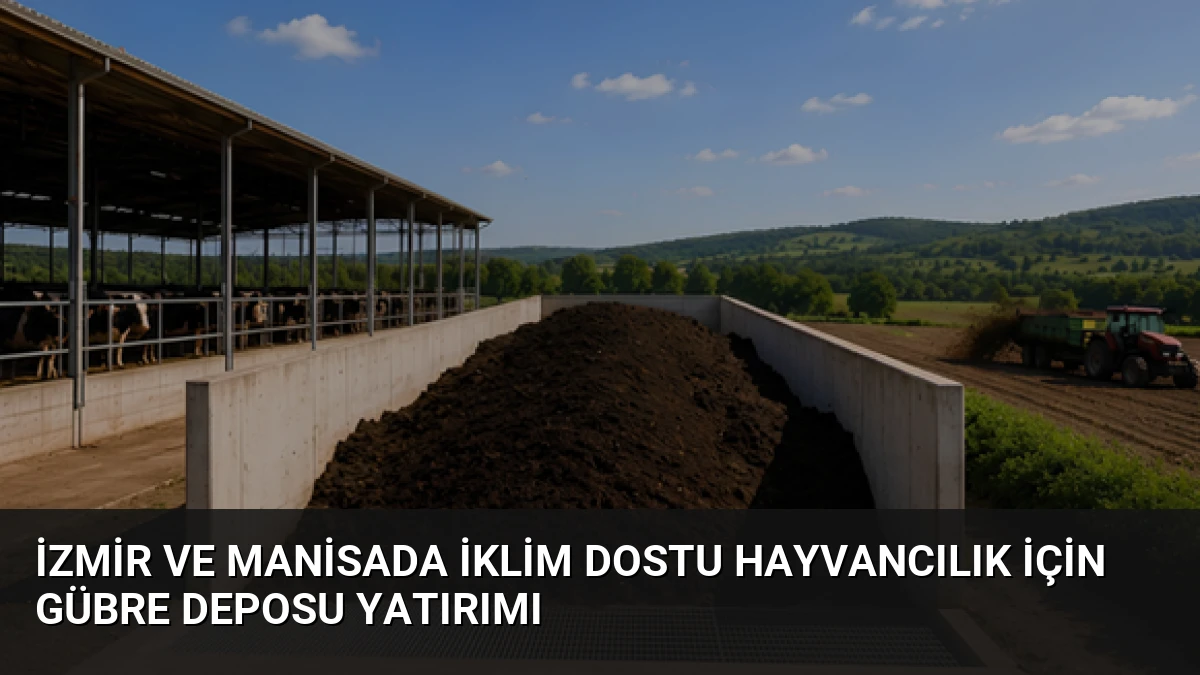 İzmir ve Manisada İklim Dostu Hayvancılık İçin Gübre Deposu Yatırımı