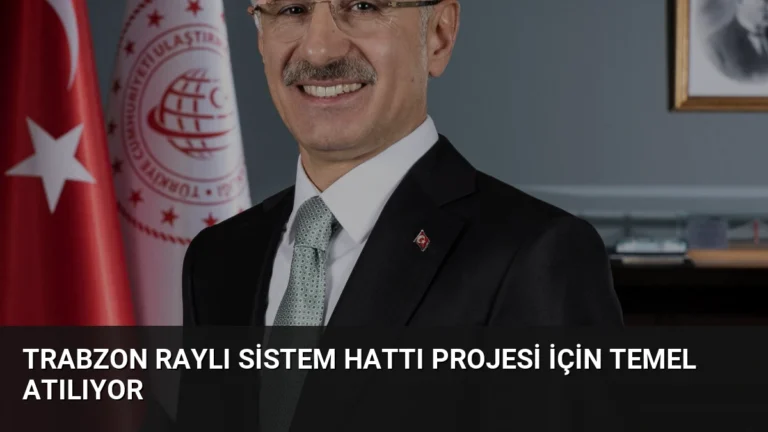 Trabzon Raylı Sistem Hattı Projesi İçin Temel Atılıyor