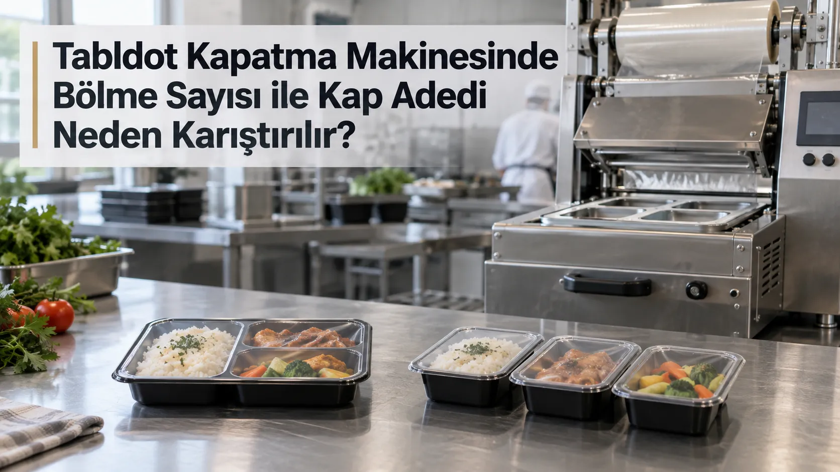 Tabldot Kapatma Makinesinde Bölme Sayısı ile Kap Adedi Neden Karıştırılır?