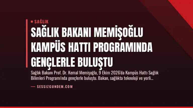 Sağlık Bakanı Memişoğlu Kampüs Hattı Programında Gençlerle Buluştu